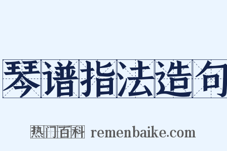 琴谱指法造句是什么意思的图片